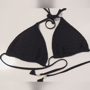 Black Seashell Swim Top